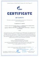 Certificate TEG Lymphosan. J Comfort, 90 g