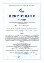 Certificate of safety<br>Fitness catalyst Chromlipaza Doplněk stravy - Fitness Catalyst. Chromlipaza, 60 kapslí
