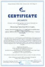 Certificate of safety<br>BCAA Complex Siberian Super Natural Sport. BCAA Complex, 120 tablet